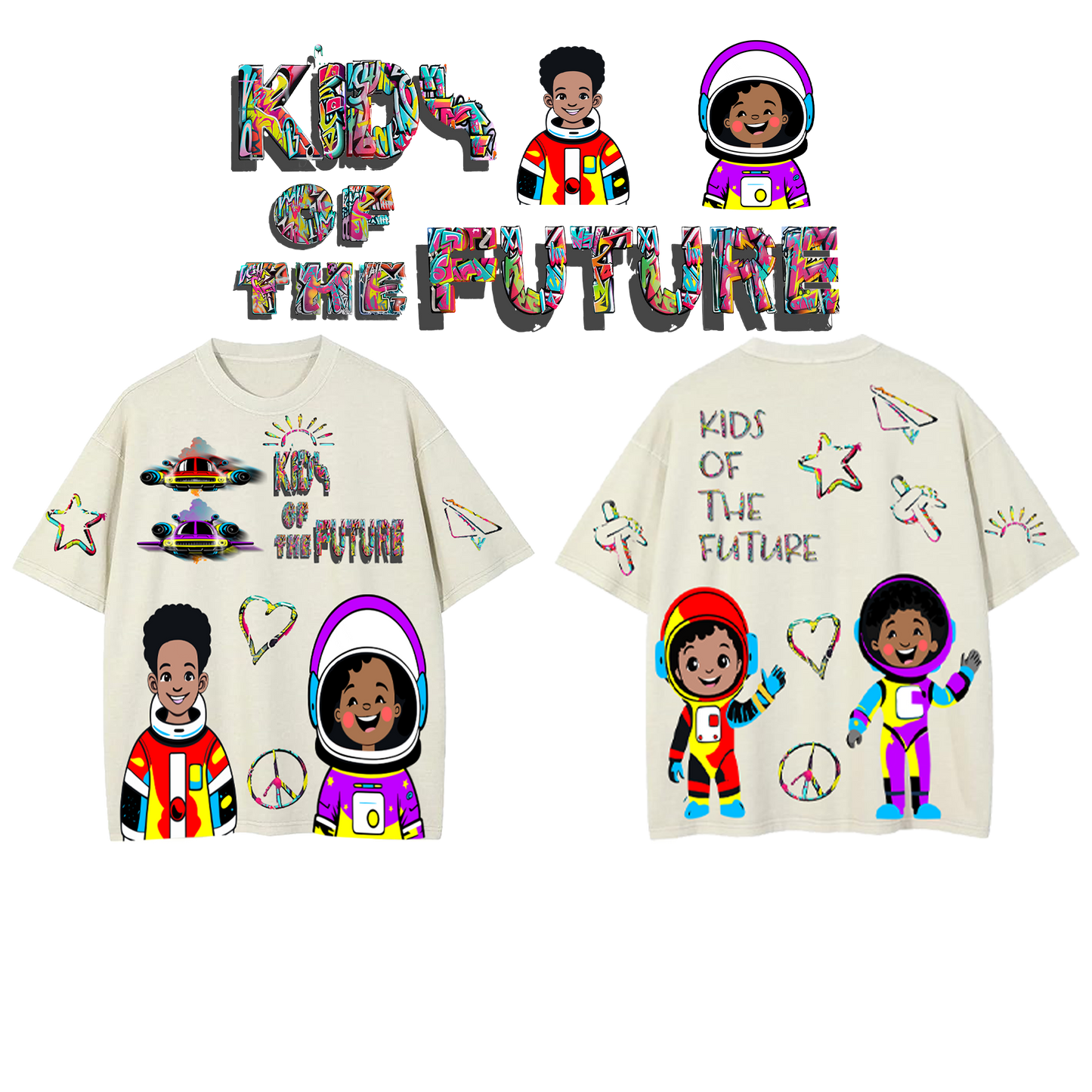 LEAK CREAM KIDS OF THE FUTURE DROP SHOULDER T-SHIRT