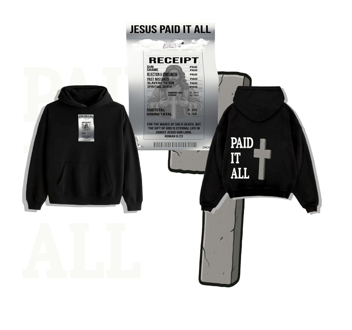 BLK LEAK PAID IT ALL HOODIE