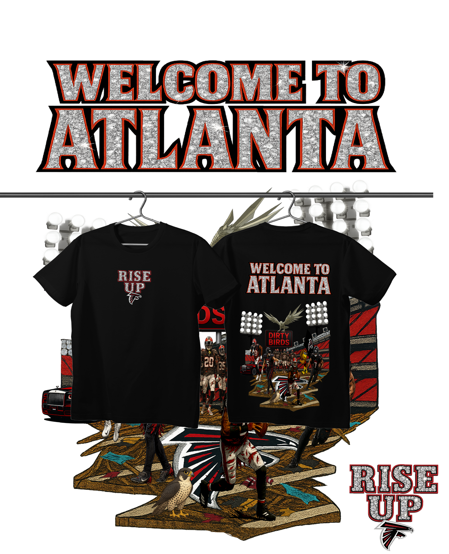 LEAK BLK "WELCOME TO ATLANTA" T-SHIRT