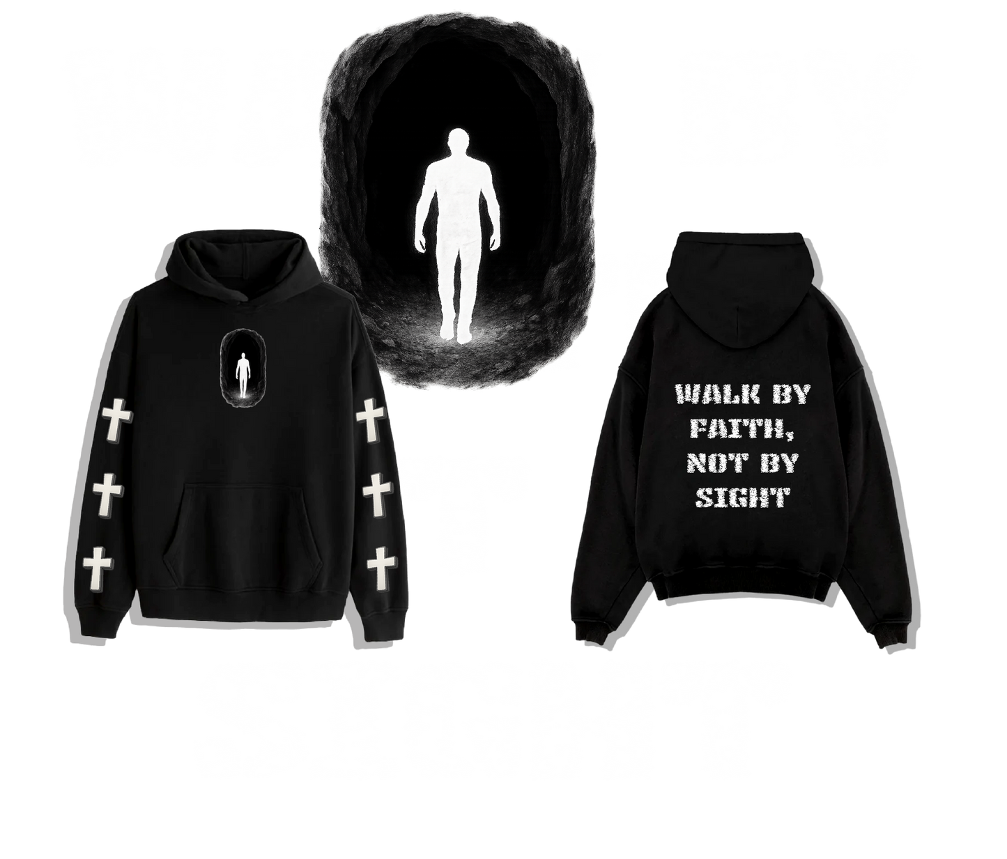 BLK LEAK WALK BY FAITH, NOT BY SIGHT HOODIE