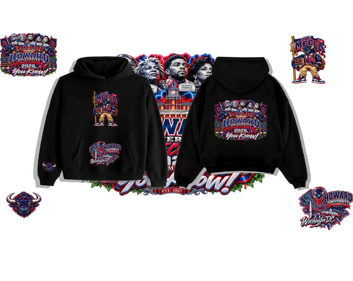BLK HOWARD UNIVERSITY HOODIE