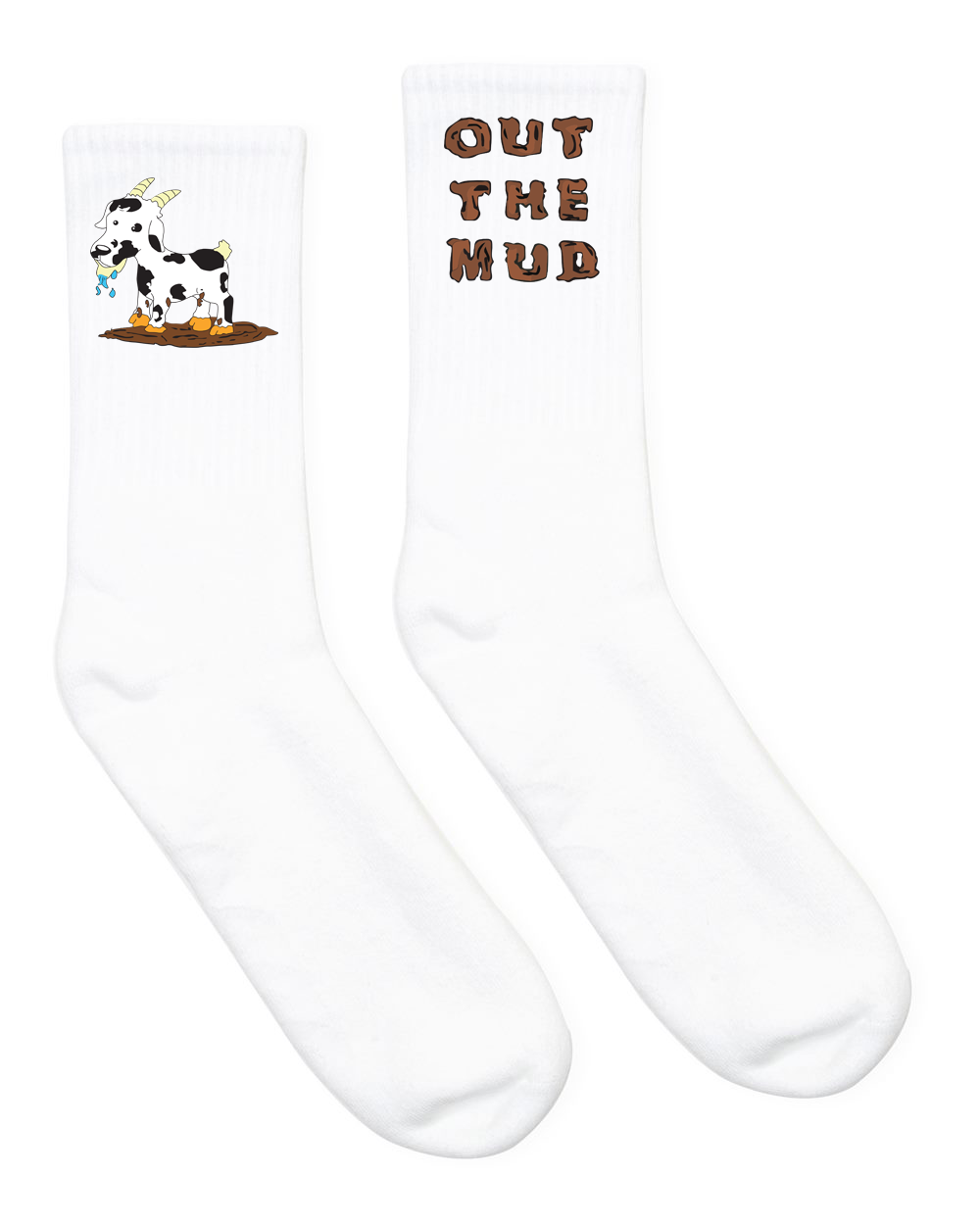 WHITE LEAK "BLESSED GOAT" SOCKS
