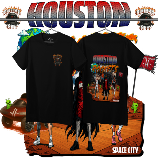 LEAK BLK "CLUTCH CITY" T-SHIRT