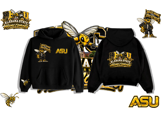 BLK ALABAMA STATE U HOODIE