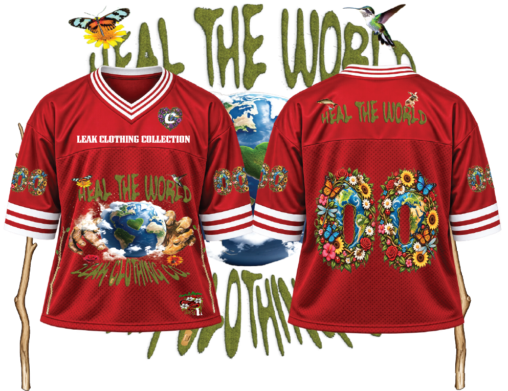 LEAK RED “HEAL THE WORLD” JERSEY