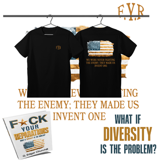 BLK F* YOUR REPARATIONS T-SHIRT WITH BOOK