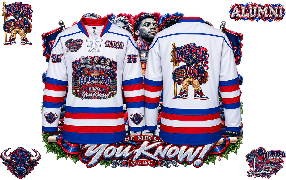 HOWARD UNIVERSITY HOMECOMING “THE MECCA” HOCKEY JERSEY
