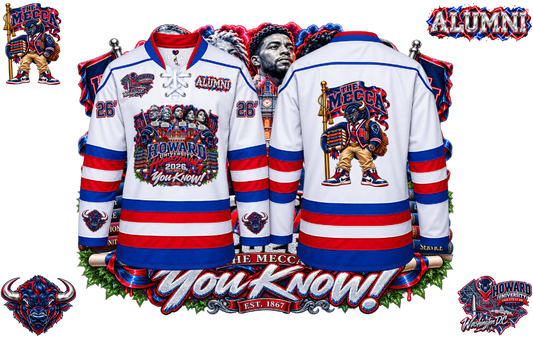 HOWARD UNIVERSITY HOMECOMING “THE MECCA” HOCKEY JERSEY