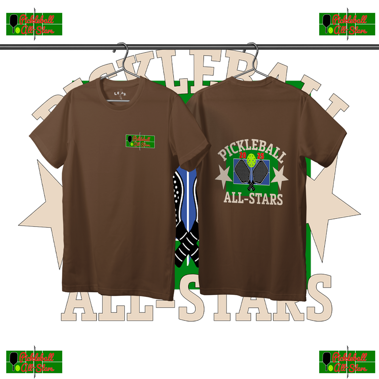 LEAK BROWN PICKLEBALL ALL-STARS T-SHIRT