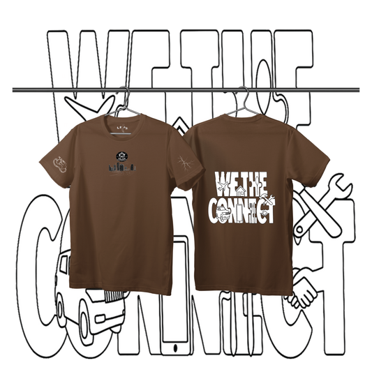 BROWN WE THE CONNECT T-SHIRT