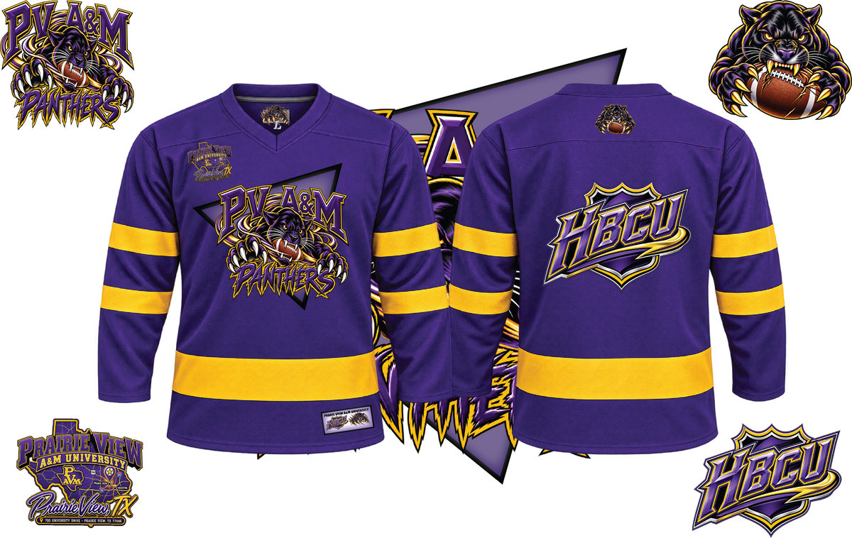 PRARIE VIEW A&M PANTHERS HOCKEY JERSEY