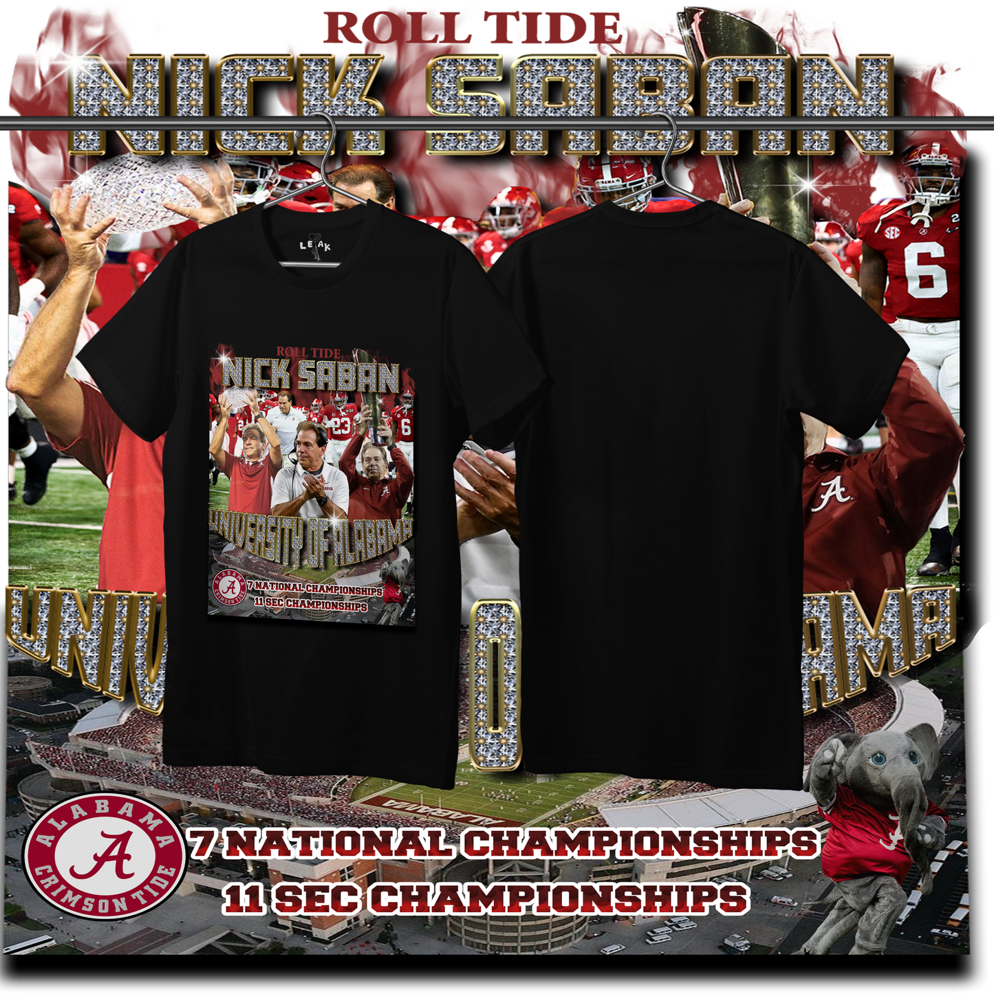 LEAK NICK SABAN T-SHIRT