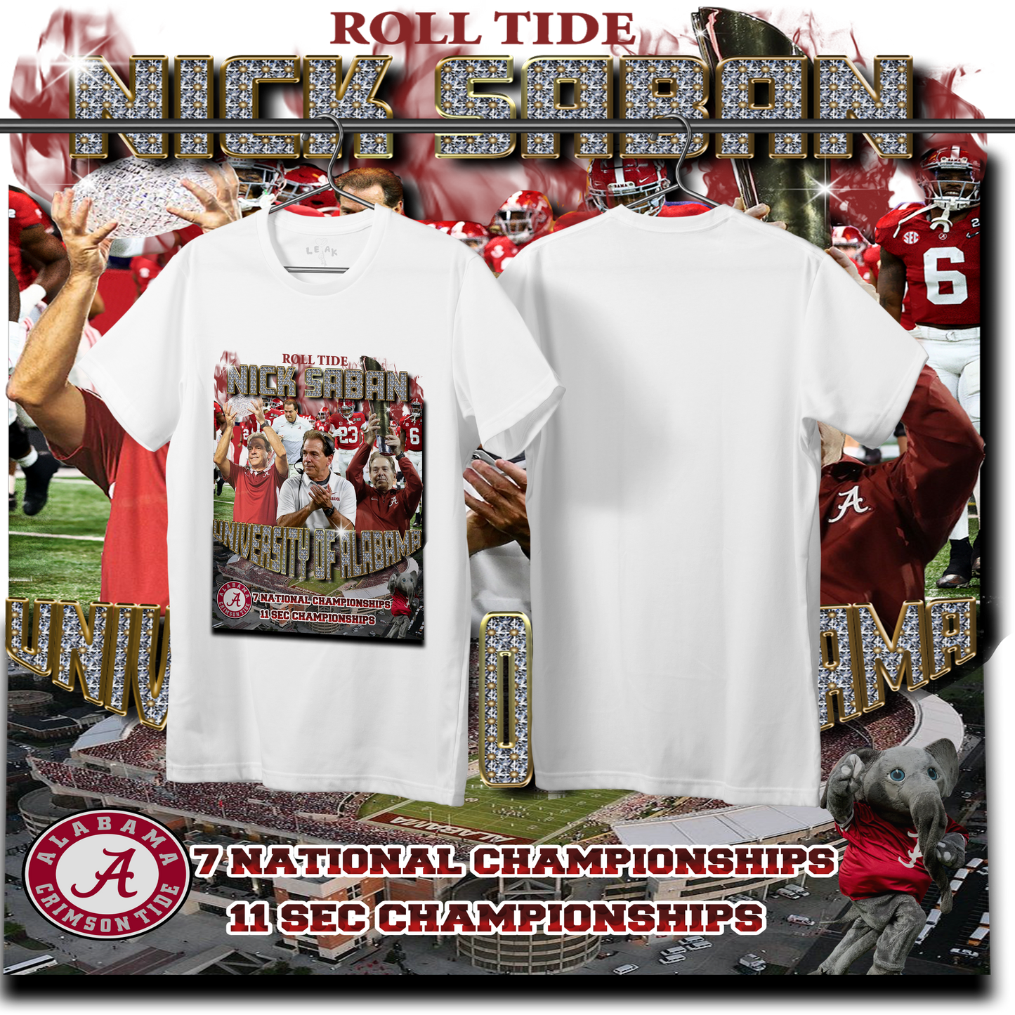 LEAK NICK SABAN T-SHIRT