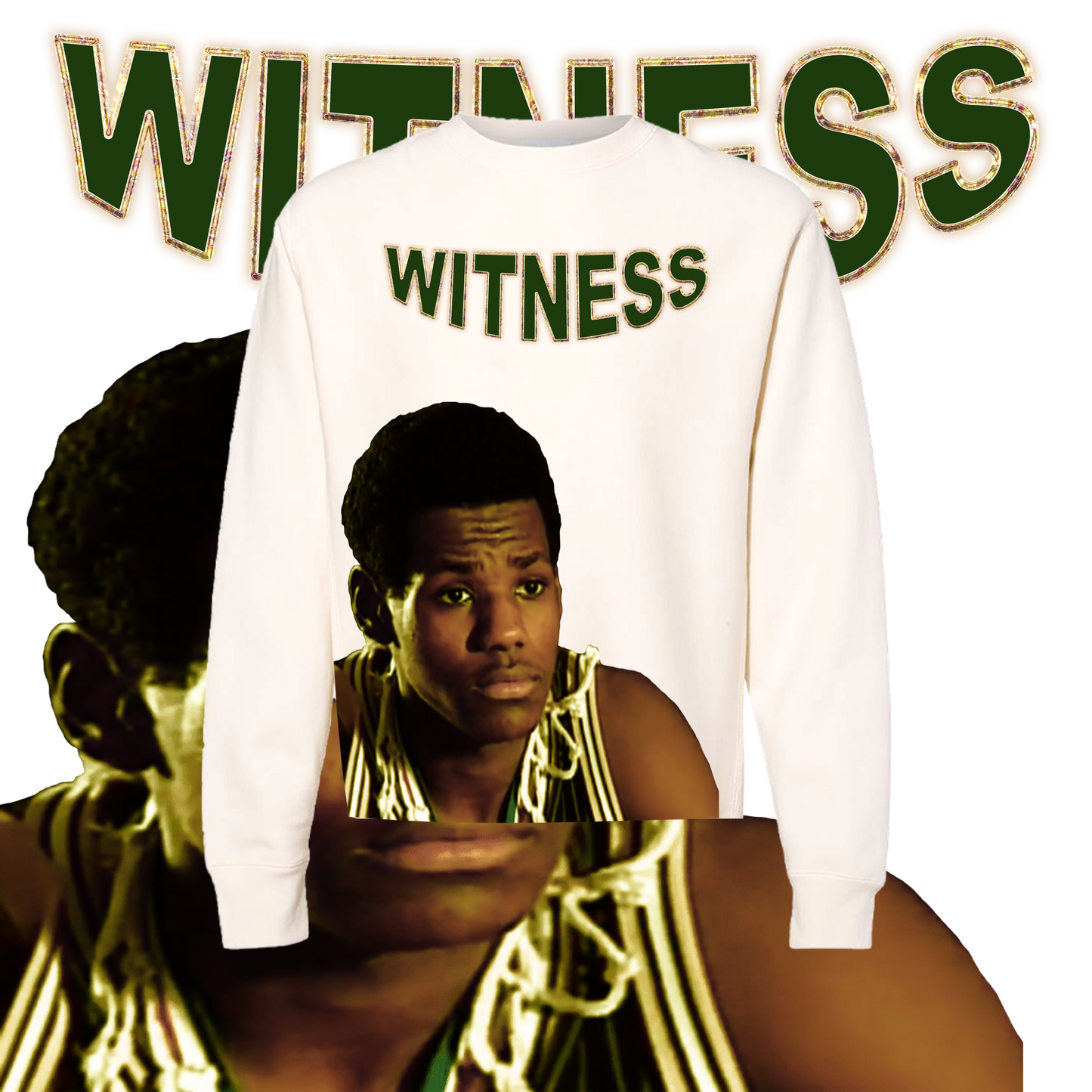 LEAK "WITNESS" YOUNG GOAT CROPPED AND DISTRESSED SWEATSHIRT