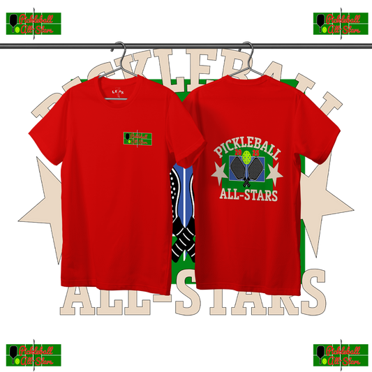 LEAK RED PICKLEBALL ALL-STARS T-SHIRT