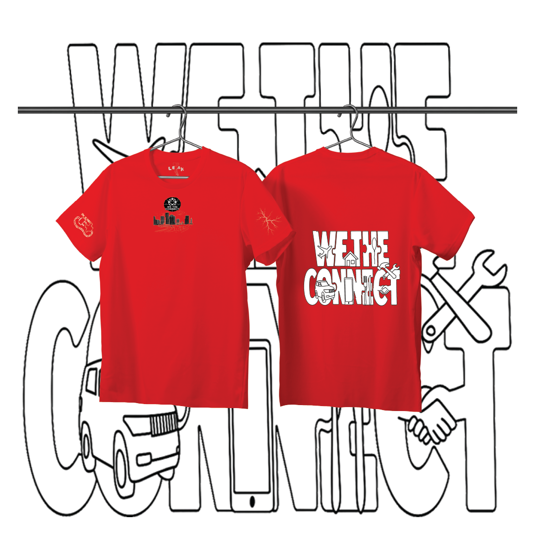 RED WE THE CONNECT T-SHIRT
