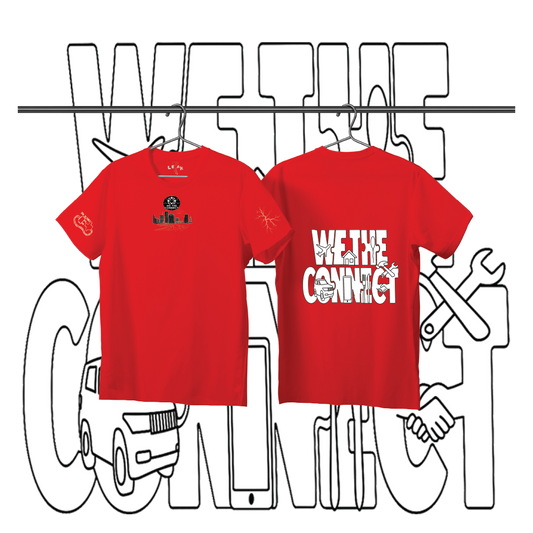 RED WE THE CONNECT T-SHIRT