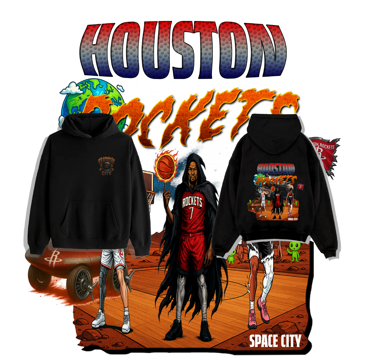 LEAK BLK "CLUTCH CITY" HOODIE