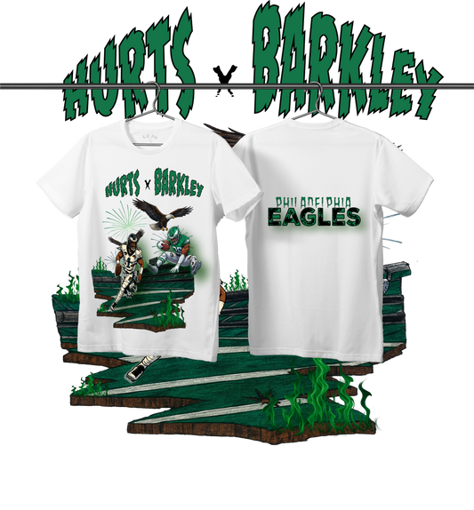 LEAK WHITE HURT X BARKLEY T-SHIRT