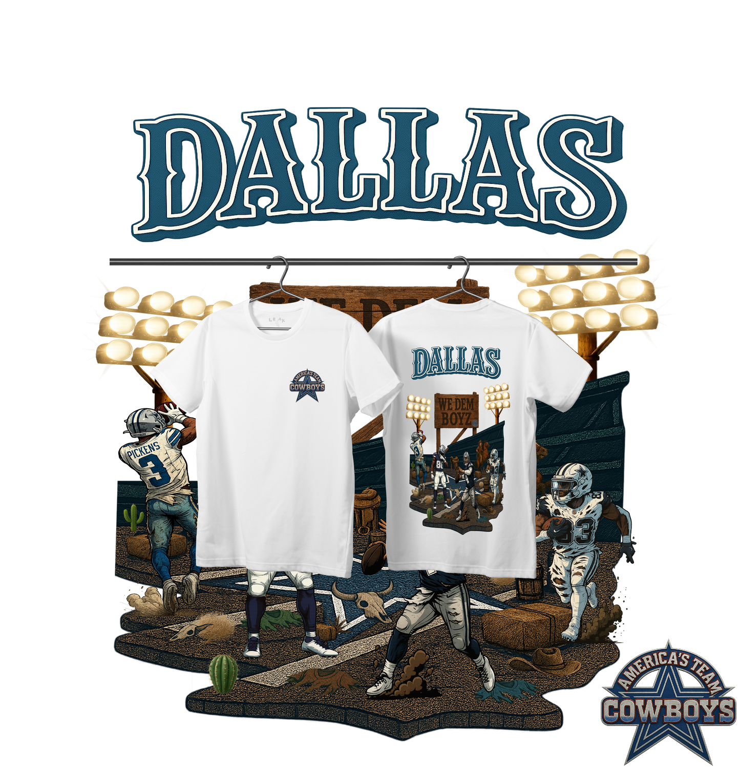 LEAK WHITE "WE DEM BOYZ" T-SHIRT