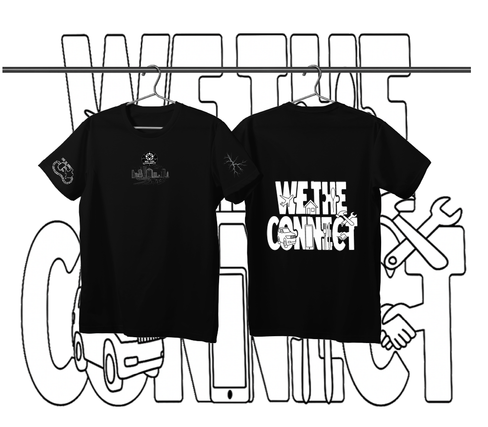 BLK WE THE CONNECT T-SHIRT