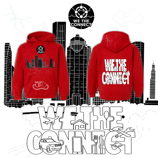 RED WE THE CONNECT HOODIE