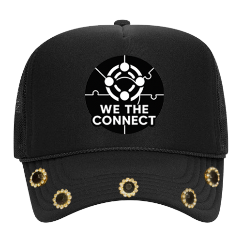 BLK WE THE CONNECT (GEMSTONE BLACK) TRUCKER HAT