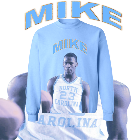 LEAK "MIKE" YOUNG GOAT CROPPED & DISTRESSED SWEATSHIRT