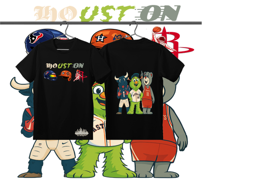 LEAK BLK HTX MASCOT T-SHIRT