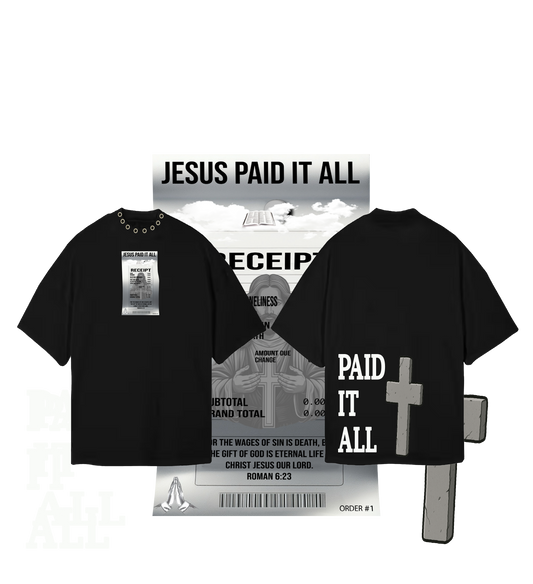 BLK LEAK PAID IT ALL DROP SHOULDER T-SHIRT