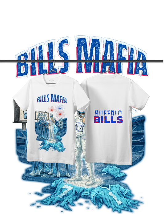 WHITE LEAK BILLS MAFIA x COLD FRONT T-SHIRT